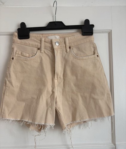 Beige denim shorts size - beige,