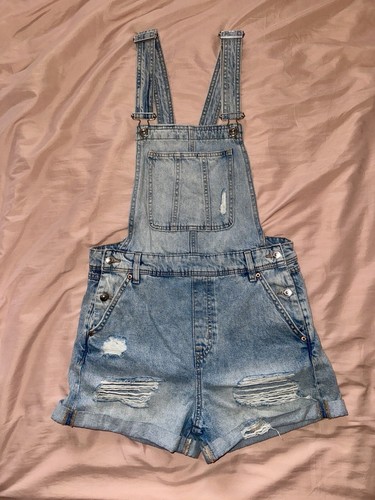 Denim dungaree shorts - h&m,