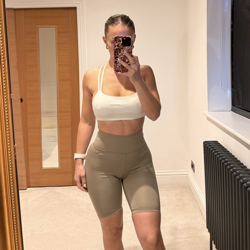 Beige biker shorts size - beige,