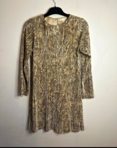Gold floral shift - h&m,