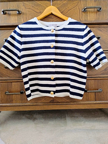 Women navy white - navy/white, striped