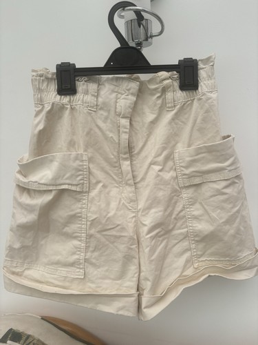 Crème paperbag shorts - crème,