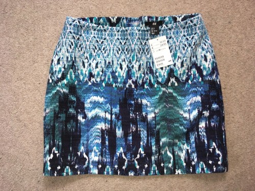 Skirt bnwt new blue and - new, &