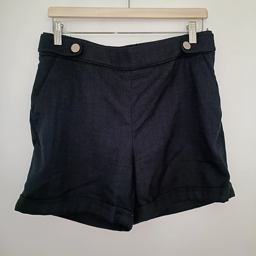 Womens shorts blue size uk - h&m,
