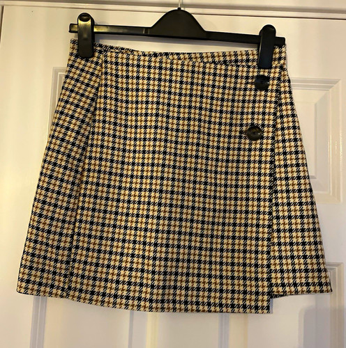 Beige black brown check - black,