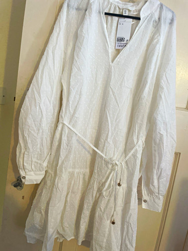 White shirt dress short - h&m,