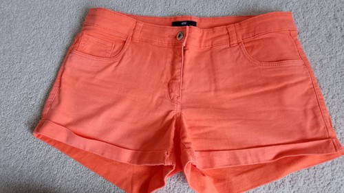 Ladies orange shorts size - h&m,