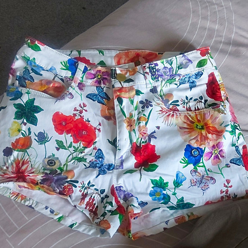 White denim floral - h&m,