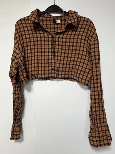 Brown black check - check, cropped