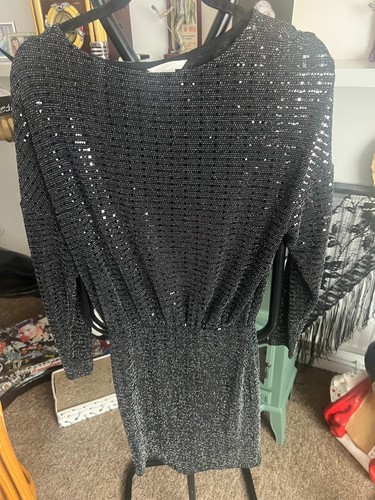 And sequin mini dress - m,