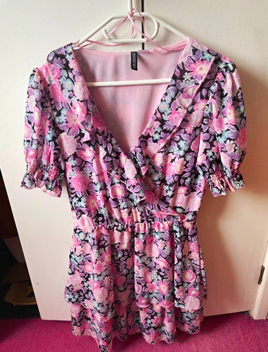 Women pink floral mini - pink,