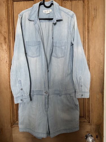 Denim short jumpsuit - h&m,