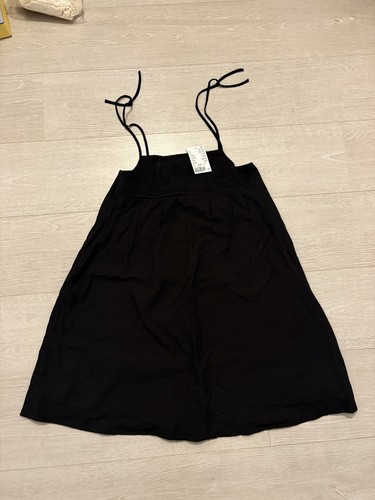 Bnwt black embroidered tie - black,