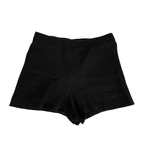 Black ribbed knit - ribbed,