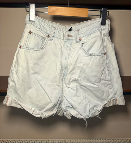 Light blue denim shorts - light,