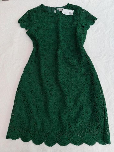Emerald green crochet - h&m, lace