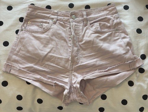 Lilac denim shorts size - denim, 10