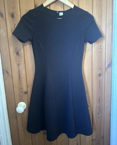 Black short skater dress - h&m,